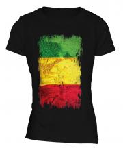Mali Grunge Flag Ladies T-Shirt
