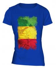 Mali Grunge Flag Ladies T-Shirt