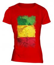 Mali Grunge Flag Ladies T-Shirt