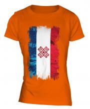 Mari El Grunge Flag Ladies T-Shirt