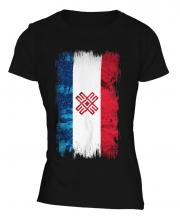 Mari El Grunge Flag Ladies T-Shirt