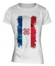 Mari El Grunge Flag Ladies T-Shirt