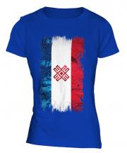 Mari El Grunge Flag Ladies T-Shirt