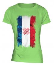 Mari El Grunge Flag Ladies T-Shirt