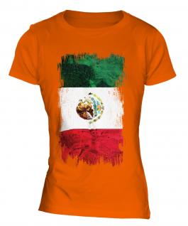 Mexico Grunge Flag Ladies T-Shirt