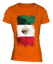 Mexico Grunge Flag Ladies T-Shirt