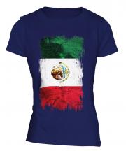 Mexico Grunge Flag Ladies T-Shirt