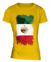 Mexico Grunge Flag Ladies T-Shirt
