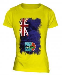 Montserrat Grunge Flag Ladies T-Shirt