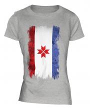 Mordovia Grunge Flag Ladies T-Shirt