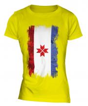 Mordovia Grunge Flag Ladies T-Shirt