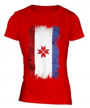Mordovia Grunge Flag Ladies T-Shirt
