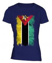 Mozambique Grunge Flag Ladies T-Shirt