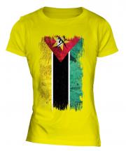 Mozambique Grunge Flag Ladies T-Shirt