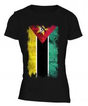 Mozambique Grunge Flag Ladies T-Shirt
