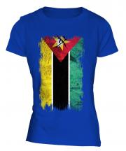Mozambique Grunge Flag Ladies T-Shirt
