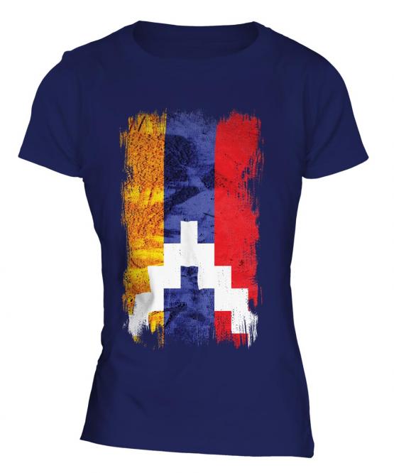 Nagorno-Karabakh Republic Grunge Flag Ladies T-Shirt