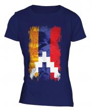Nagorno-Karabakh Republic Grunge Flag Ladies T-Shirt