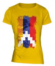 Nagorno-Karabakh Republic Grunge Flag Ladies T-Shirt