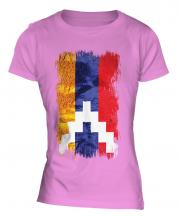 Nagorno-Karabakh Republic Grunge Flag Ladies T-Shirt