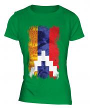 Nagorno-Karabakh Republic Grunge Flag Ladies T-Shirt