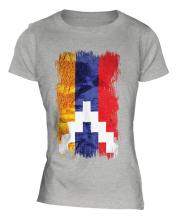 Nagorno-Karabakh Republic Grunge Flag Ladies T-Shirt
