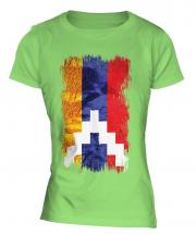 Nagorno-Karabakh Republic Grunge Flag Ladies T-Shirt