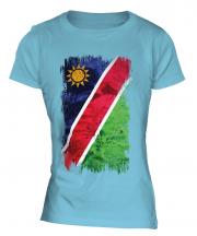 Namibia Grunge Flag Ladies T-Shirt