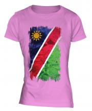 Namibia Grunge Flag Ladies T-Shirt