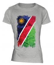 Namibia Grunge Flag Ladies T-Shirt