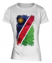 Namibia Grunge Flag Ladies T-Shirt