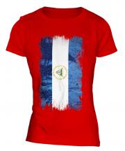 Nicaragua Grunge Flag Ladies T-Shirt