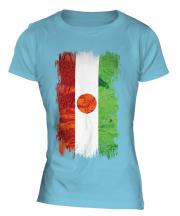 Niger Grunge Flag Ladies T-Shirt