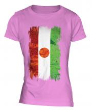 Niger Grunge Flag Ladies T-Shirt