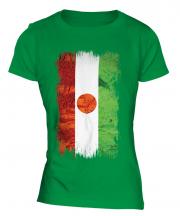 Niger Grunge Flag Ladies T-Shirt