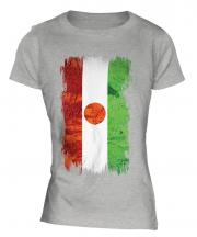 Niger Grunge Flag Ladies T-Shirt