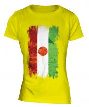 Niger Grunge Flag Ladies T-Shirt