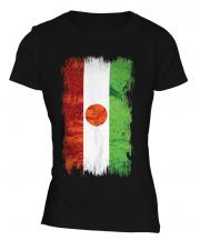 Niger Grunge Flag Ladies T-Shirt