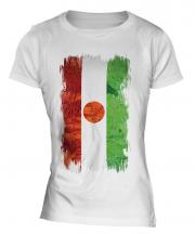 Niger Grunge Flag Ladies T-Shirt