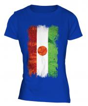 Niger Grunge Flag Ladies T-Shirt