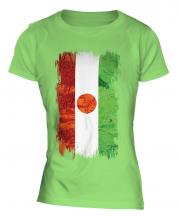 Niger Grunge Flag Ladies T-Shirt
