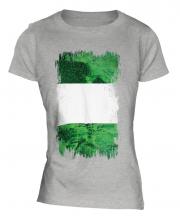 Nigeria Grunge Flag Ladies T-Shirt