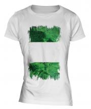 Nigeria Grunge Flag Ladies T-Shirt