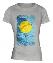 Palau Grunge Flag Ladies T-Shirt