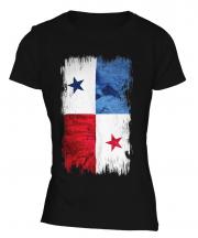 Panama Grunge Flag Ladies T-Shirt