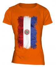 Paraguay Grunge Flag Ladies T-Shirt