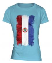 Paraguay Grunge Flag Ladies T-Shirt