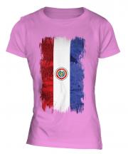 Paraguay Grunge Flag Ladies T-Shirt