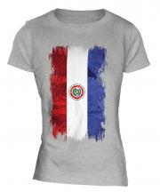 Paraguay Grunge Flag Ladies T-Shirt