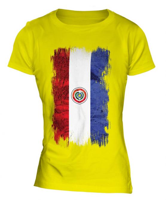 Paraguay Grunge Flag Ladies T-Shirt